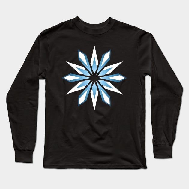 Snowflake Long Sleeve T-Shirt by SanTees